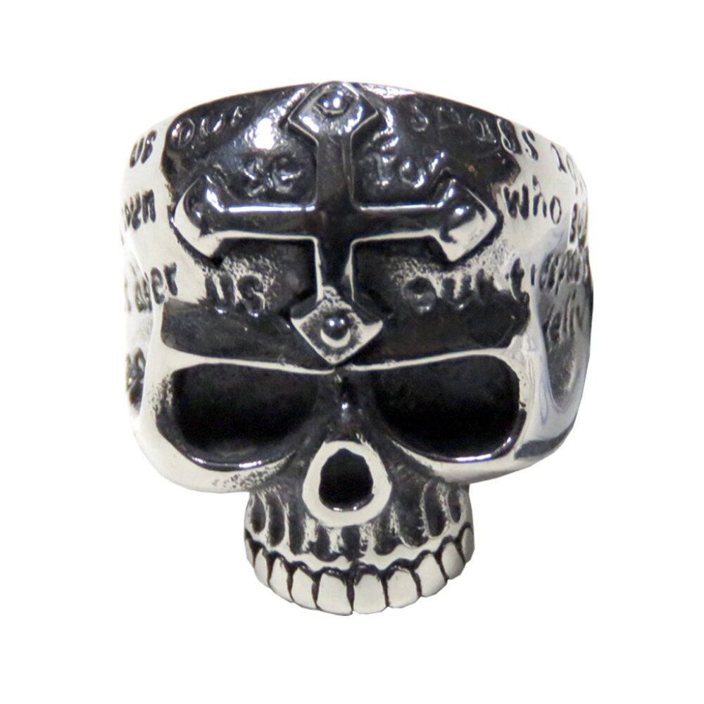 Inox Men's Stainless Steel Gothic Skull Ring
